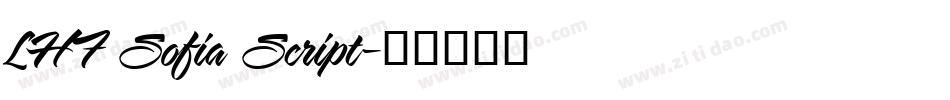 LHF Sofia Script字体转换